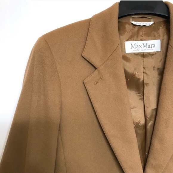 MaxMara Pure Cashmere One Button Blazer, Size 10 - Picture 2 of 7